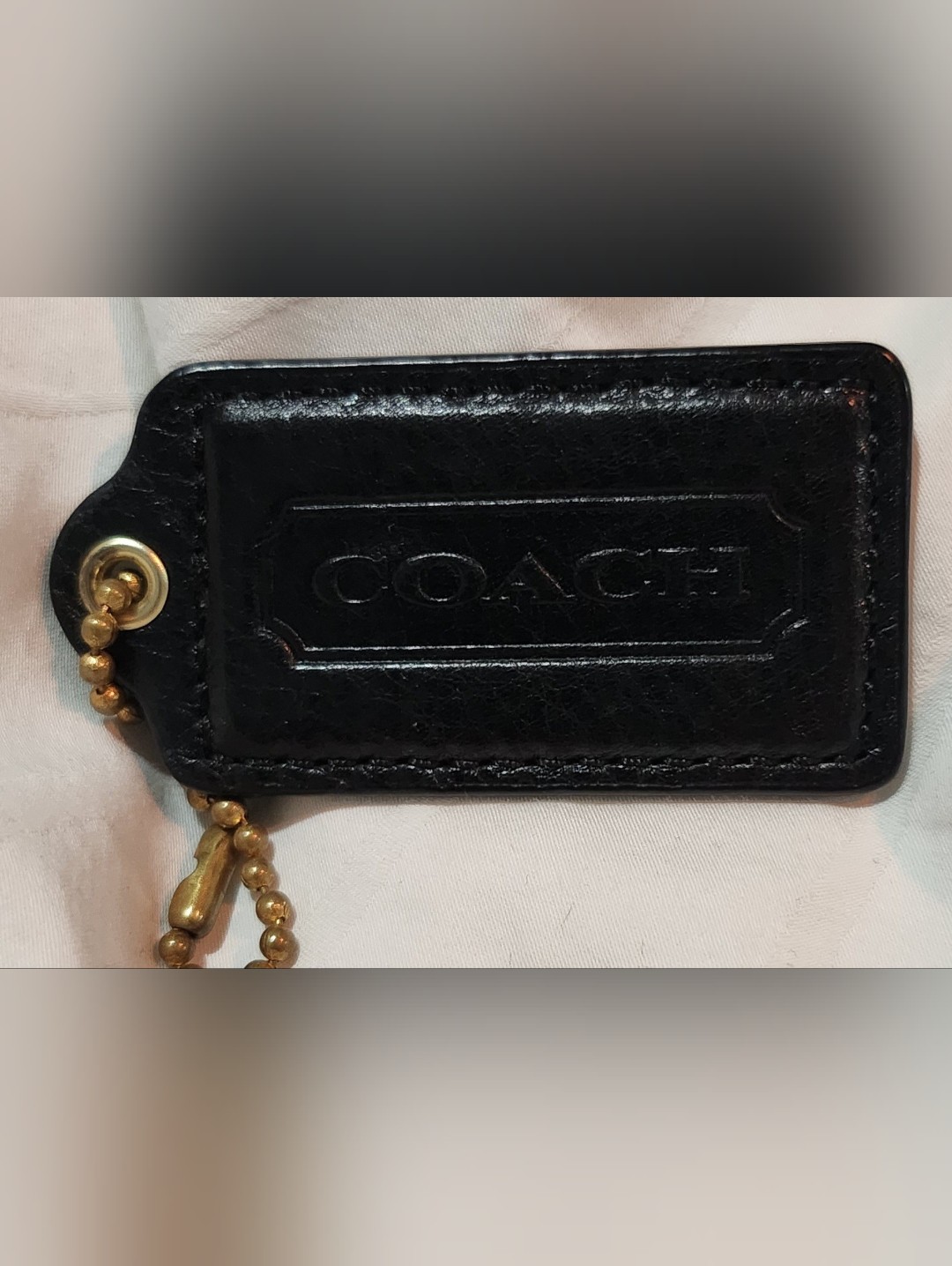 0048 3 For 75 PreLoved Authentic Black Coach Hang Tag